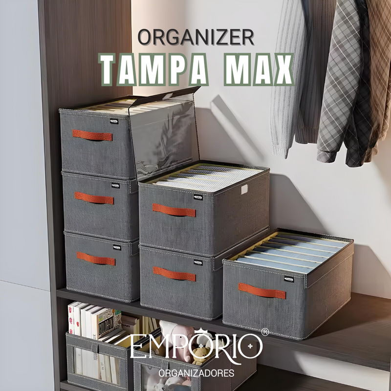 Organizer com tampa max - Leve 4 e Pague 2